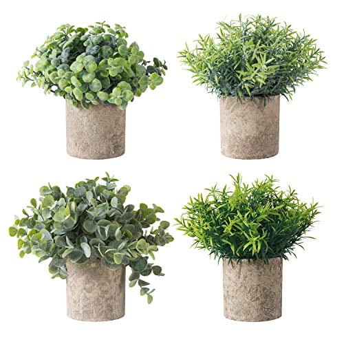 OUTLEE 3 Pack Mini Artificial Potted Plants Faux Eucalyptus Plants Boxwood Rosemary Greenery in Pots Small Houseplants for Home Decor Office Desk Shower Room Decoration OUTLEE 3 Pack Mini Artificial Potted Plants Faux Eucalyptus Plants Boxwood Rosemary Greenery in Pots Small Houseplants for Home Decor Office Desk Shower Room Decoration